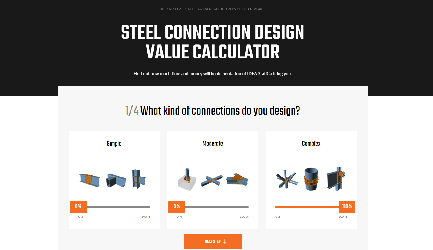 IDEA StatiCa - Steel value calculator