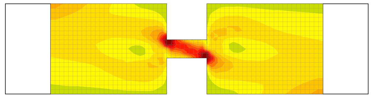 Coupling beams – low coupling ratio diagram